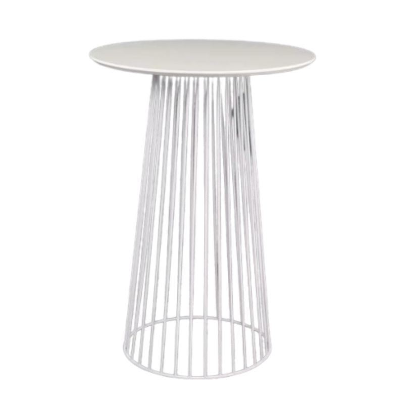 White Wire Cocktail Table Hire