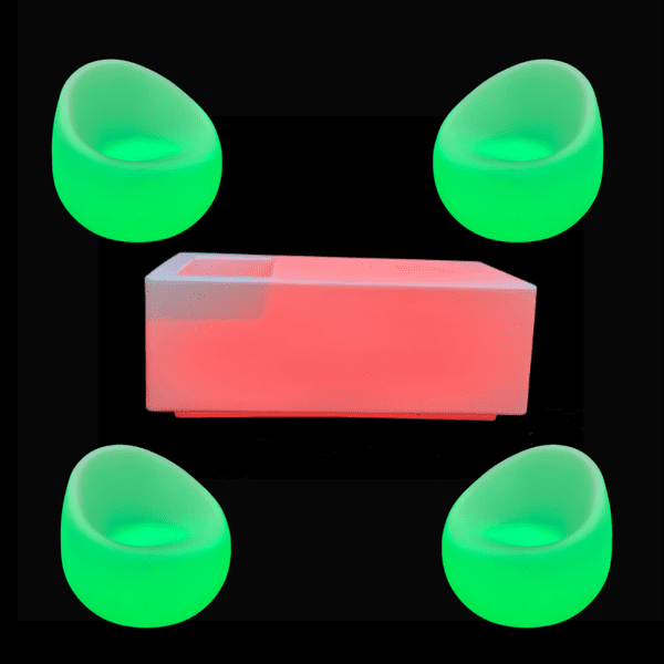Package For Ice Cavity Table With Single Seat Couch