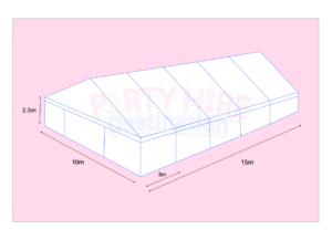 10m X 15m - Framed Marquee