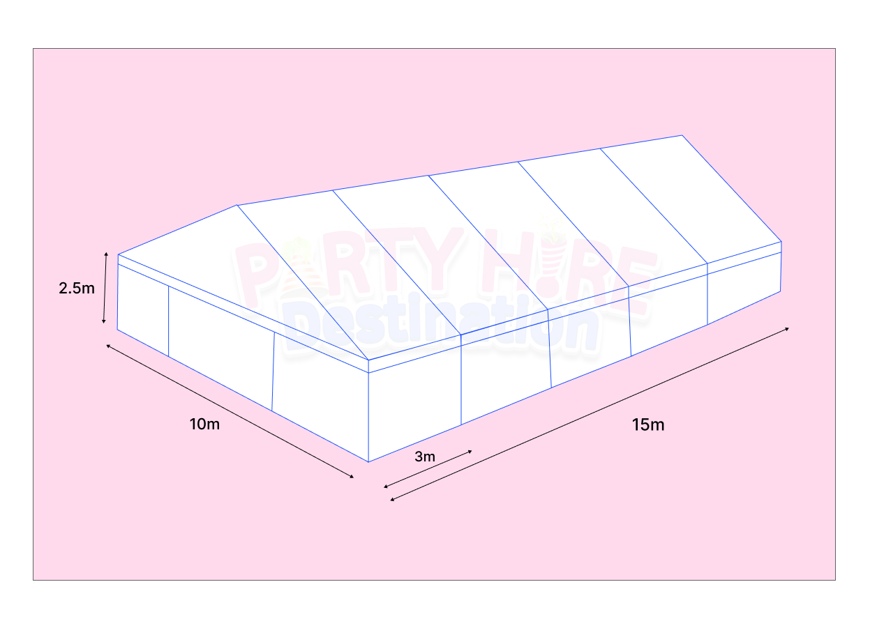 10m X 15m - Framed Marquee