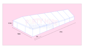 10m X 21m - Framed Marquee