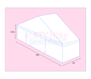 10m X 3m - Framed Marquee