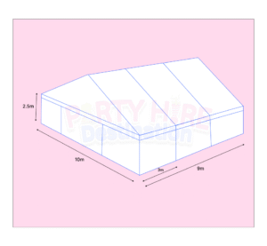 10m X 9m - Framed Marquee