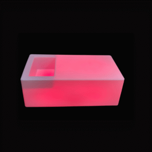Glow Rectangle Table Wd Ice Cavity