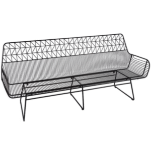 Black Arrow 3 Seater Lounge Hire