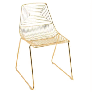 Gold Wire Chair/ Arrow Chair