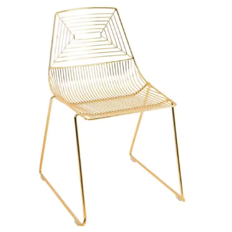 Gold Wire Chair/ Arrow Chair