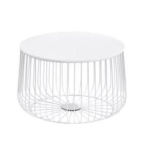 White Wire Coffee Table Hire