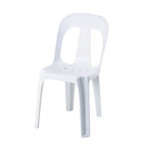 White Plastic Stackable Chair Hire