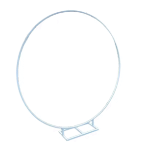 White Circular Backdrop Hire