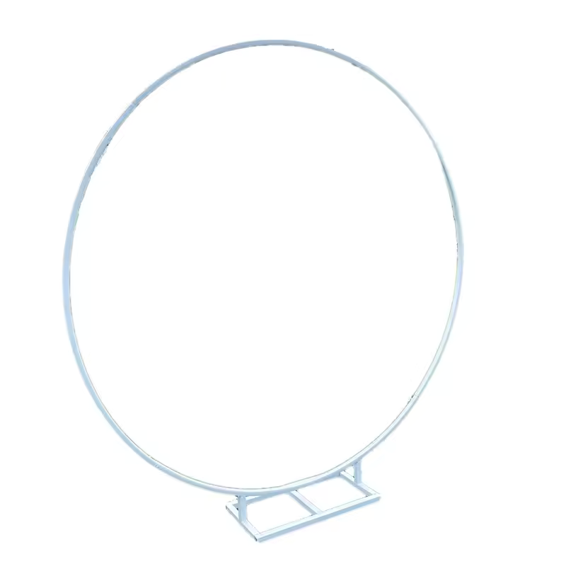 White Circular Backdrop Hire