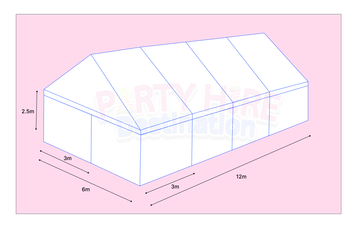 6m X 12m - Framed Marquee