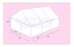 6m X 9m - Framed Marquee
