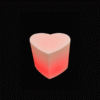Glow Heart Shape Stool