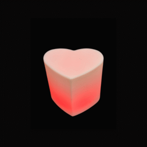 Glow Heart Shape Stool