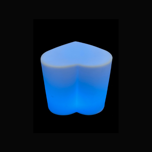 Glow Heart Shape Stool - Image 2
