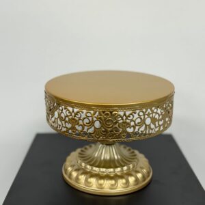 Gold Designer Cake Stand Small