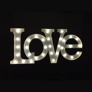 Light Up "Love" Letter Hire