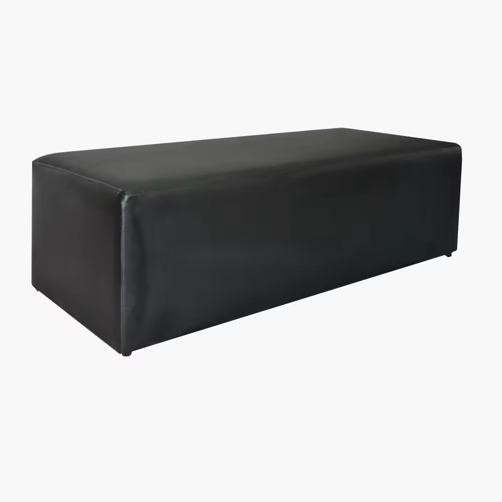 Black Ottoman Bench