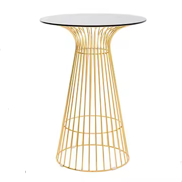 Gold Wire Cocktail Table