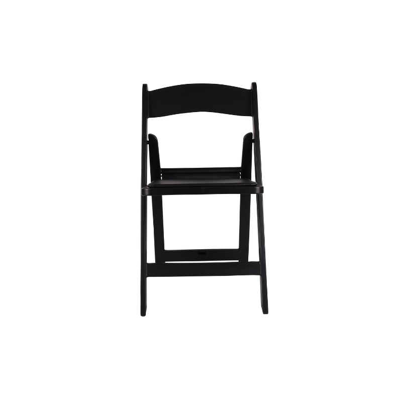 Black Padded Folding Chair Hire